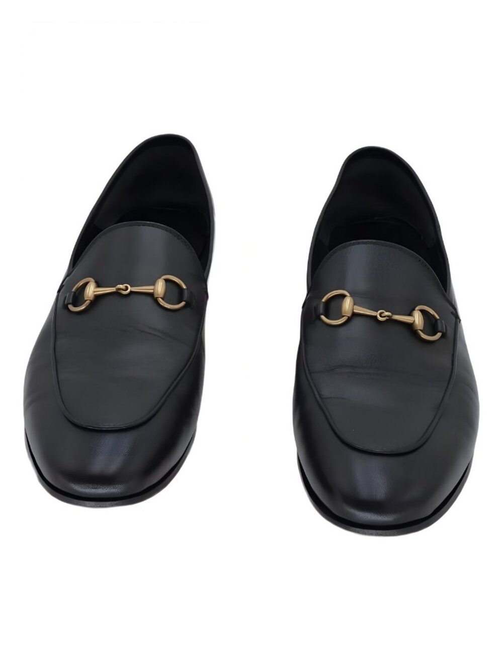 Gucci Womens's Brixton Leather Loafers Black Sz US 11.5M EU 41.5 - Picture 5 of 6